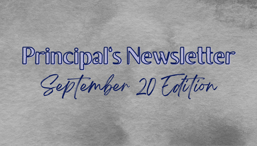 Principal's  Newsletter 9/20/2022