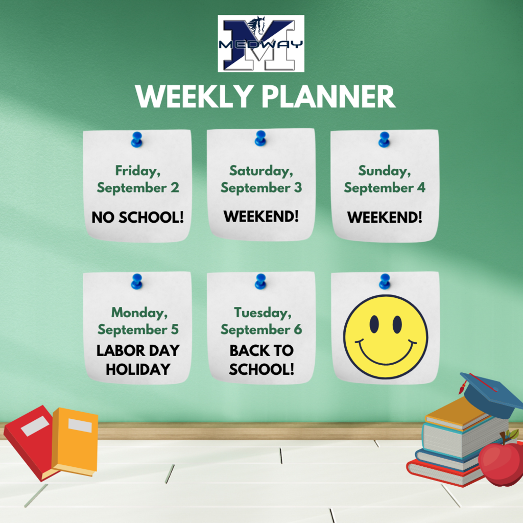 WEEKLY PLANNER FOR HOLIDAY WEEKEND