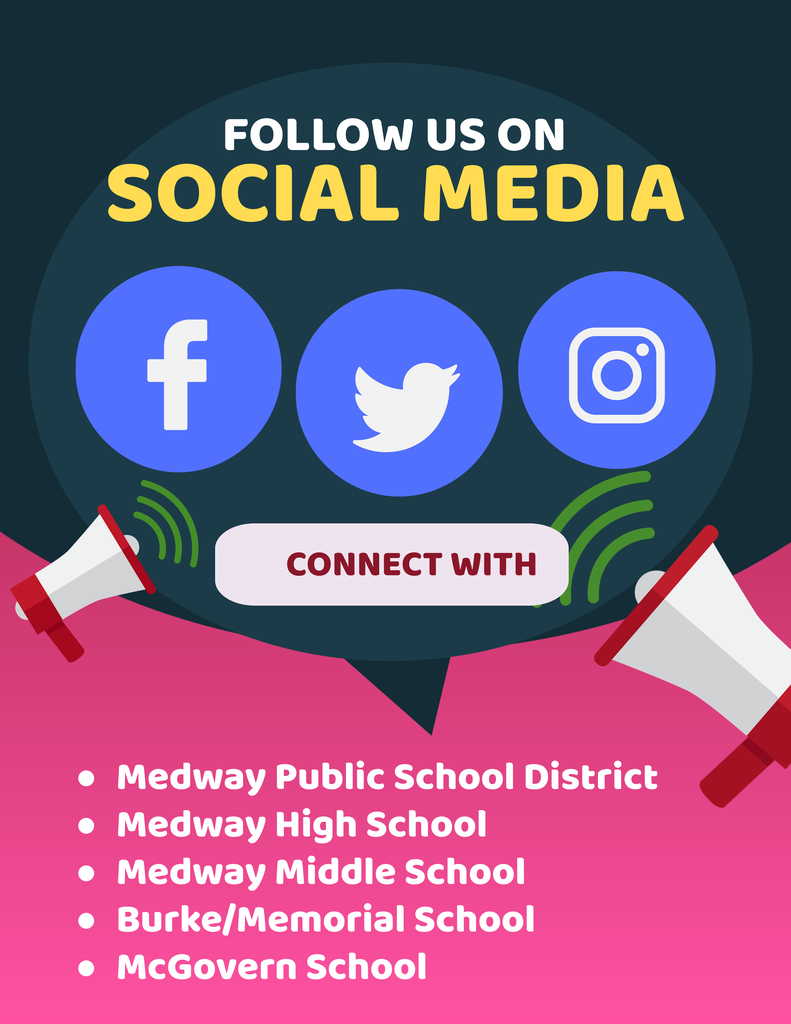 follow all medway schools on social media