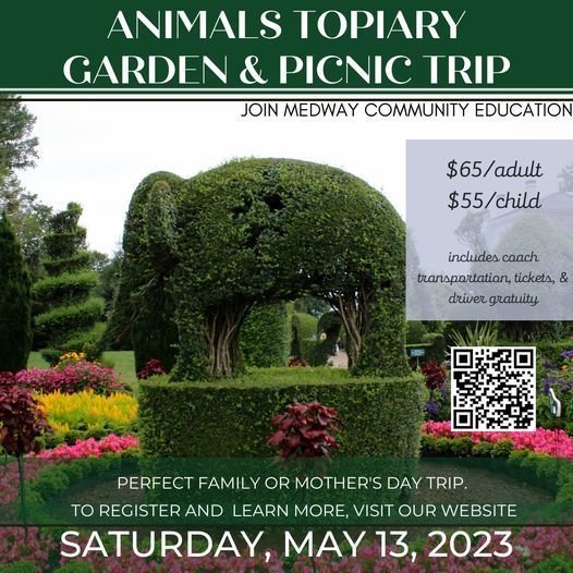 Medway Community Education's Animal Topiary Garden trip