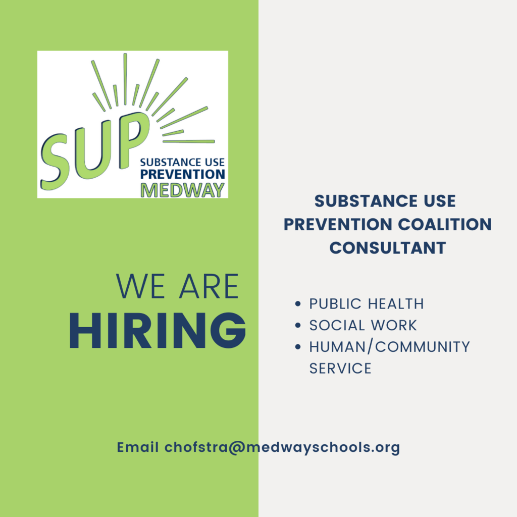 SUPMedway seeks substance use prevention coalition consultant