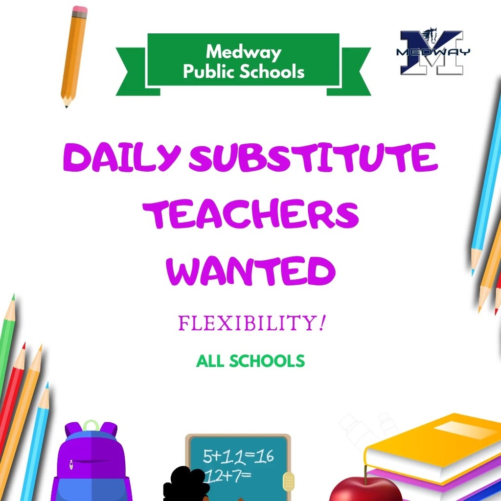 All Medway Public Schools seek daily substitutes